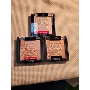 Lot Of 3 Wet N Wild megaglo Highlighting Powder Bloom Time Blossom Glow Crown